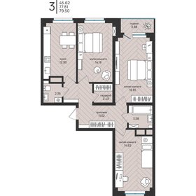 Квартира 79,5 м², студия - изображение 1
