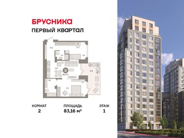 Квартира 83,2 м², 2-комнатная - изображение 1