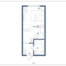 Квартира 21,3 м², студия - изображение 2