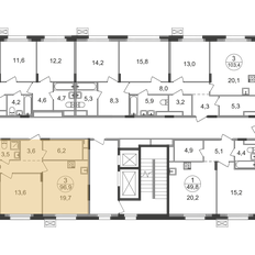 Квартира 96,9 м², 3-комнатная - изображение 2