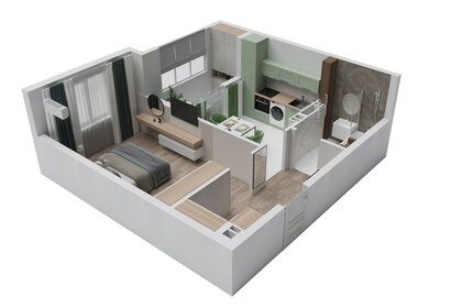 Квартира 39,1 м², 1-комнатная - изображение 2