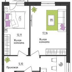 Квартира 47,1 м², 2-комнатная - изображение 2