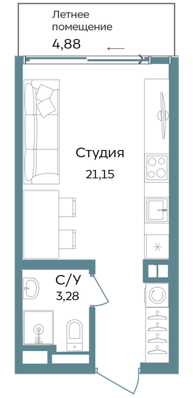 72 м², 4-комнатная квартира 12 700 000 ₽ - изображение 87