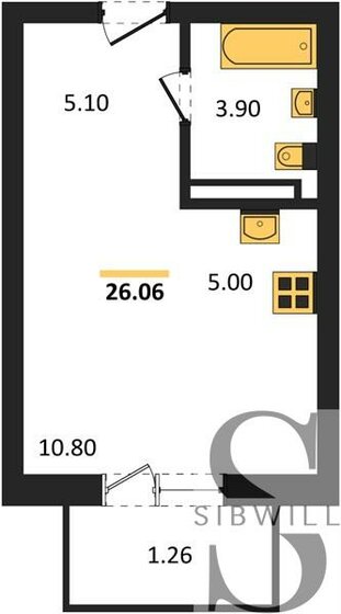 26,1 м², 1-комнатная квартира 4 233 100 ₽ - изображение 59