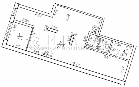72,9 м², помещение свободного назначения - изображение 4