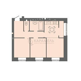 Квартира 57 м², 2-комнатная - изображение 1