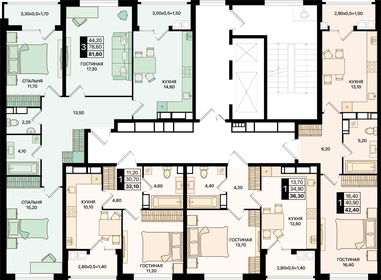 Квартира 81,8 м², 3-комнатная - изображение 2