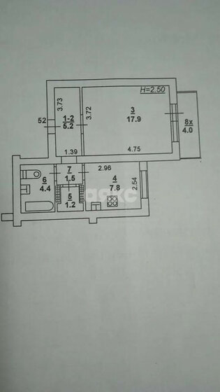 46 м², 1-комнатная квартира 6 790 000 ₽ - изображение 109