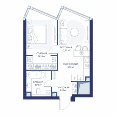 Квартира 45,9 м², 1-комнатная - изображение 3