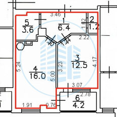 Квартира 39,7 м², 1-комнатная - изображение 3
