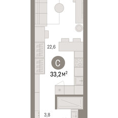 Квартира 33,2 м², студия - изображение 3