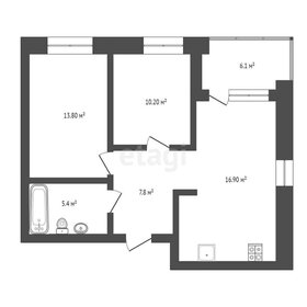 Квартира 56 м², 2-комнатная - изображение 1