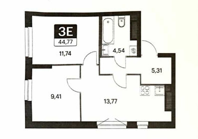 Квартира 45,2 м², 2-комнатная - изображение 1