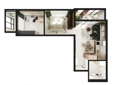 Квартира 49,3 м², 2-комнатная - изображение 3