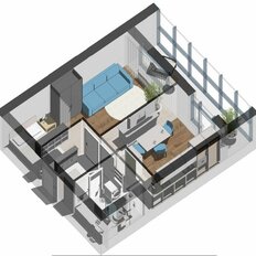 Квартира 41,7 м², 1-комнатная - изображение 3
