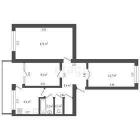 Квартира 56,6 м², 3-комнатная - изображение 5