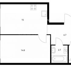 Квартира 40,5 м², 1-комнатная - изображение 2