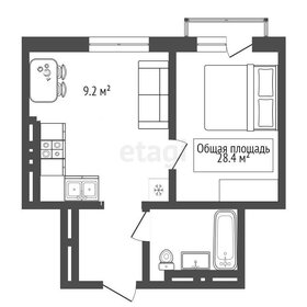 Квартира 28,4 м², 1-комнатная - изображение 1