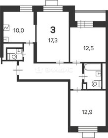 Квартира 72,5 м², 3-комнатная - изображение 3