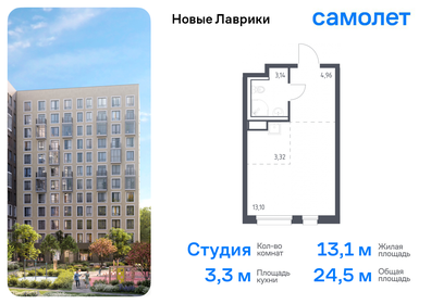 Квартира 24,5 м², студия - изображение 1