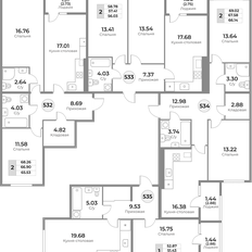 Квартира 66,9 м², 2-комнатная - изображение 2