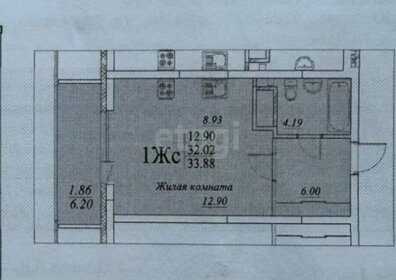 Квартира 32,2 м², студия - изображение 1