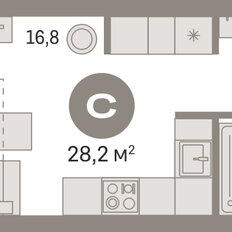 Квартира 28,2 м², студия - изображение 3