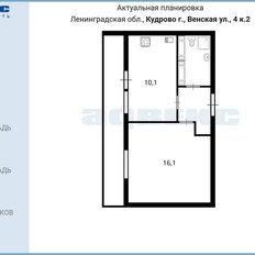 Квартира 32,5 м², 1-комнатная - изображение 3