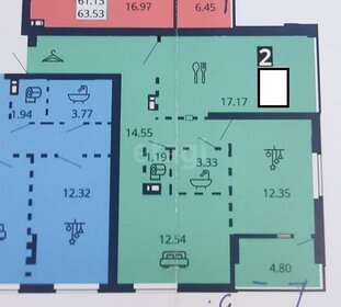 Квартира 65,5 м², 2-комнатная - изображение 1