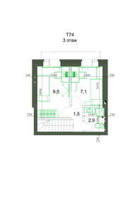 Квартира 68,6 м², 3-комнатная - изображение 3
