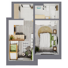 Квартира 38,9 м², 2-комнатная - изображение 2
