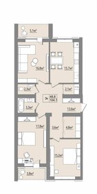 Квартира 99,7 м², 3-комнатная - изображение 1