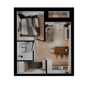 Квартира 38,2 м², 2-комнатная - изображение 3