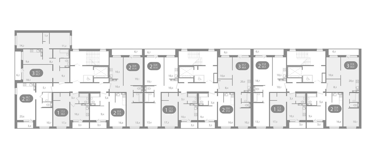 22 м², квартира-студия 3 199 000 ₽ - изображение 88