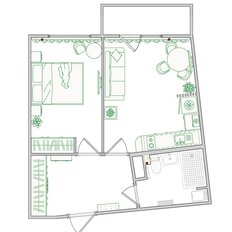 Квартира 44,1 м², 2-комнатная - изображение 2
