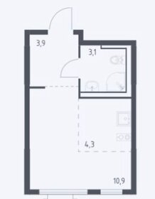 Квартира 22,3 м², студия - изображение 1