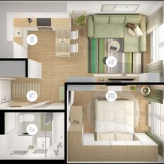 Квартира 34,2 м², 1-комнатная - изображение 2