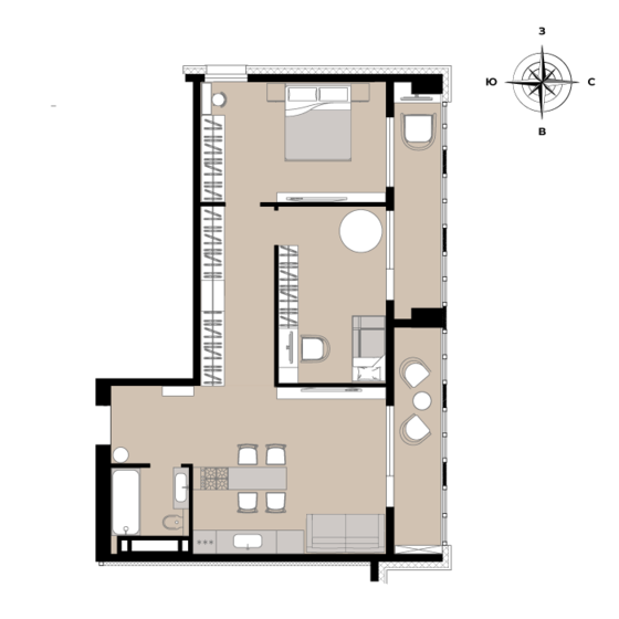 69,8 м², 2-комнатная квартира 15 390 000 ₽ - изображение 86