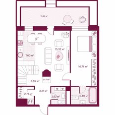 Квартира 97,7 м², 1-комнатная - изображение 2