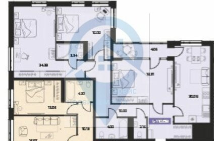 Квартира 110,7 м², 3-комнатная - изображение 1