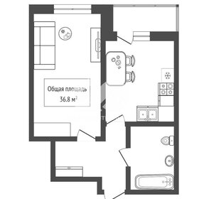 Квартира 36,8 м², 1-комнатная - изображение 2