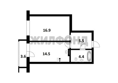 Квартира 41,3 м², 1-комнатная - изображение 1