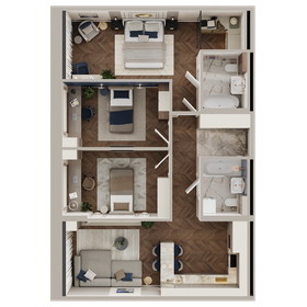 Квартира 86,3 м², 3-комнатная - изображение 3