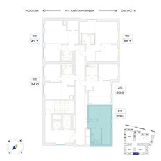 Квартира 26 м², студия - изображение 2