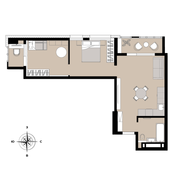 49,2 м², 2-комнатная квартира 10 086 000 ₽ - изображение 27