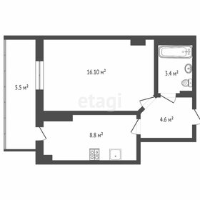 Квартира 34,8 м², 1-комнатная - изображение 1