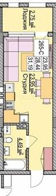 Квартира 31,9 м², студия - изображение 1