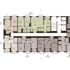 Квартира 42,7 м², 1-комнатная - изображение 2
