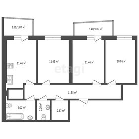 Квартира 69,2 м², 3-комнатная - изображение 1