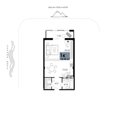 Квартира 62,2 м², 1-комнатные - изображение 2
